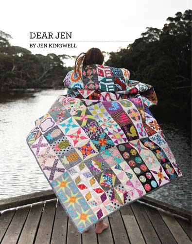 Dear Jen - 90in square quilt,hand piece and applique by Jen Kingwell
