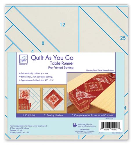 Quilt As You Go - Pre-printedBatting - Table Runner