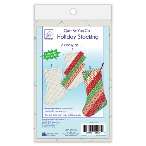 Quilt As You Go - Pre-printedHoliday Stockings
