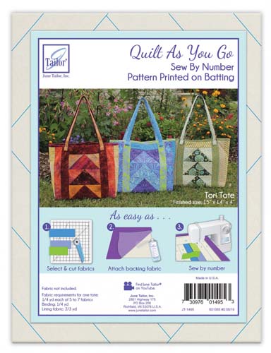 Quilt As You Go - Tori Tote Kit - June Tailor Inc.