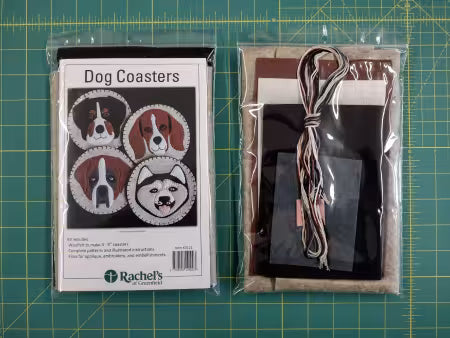 Rachel's of Greenfield -Dog Coasters Kit for 4 five inch coasters K0122
