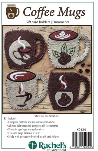 Rachel's of Greenfield - Coffee Mugs Giftcard Holder/Ornament