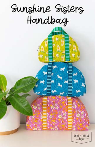 Sunshine Sisters Handbag - 3 sizes  by Knot & Thread design