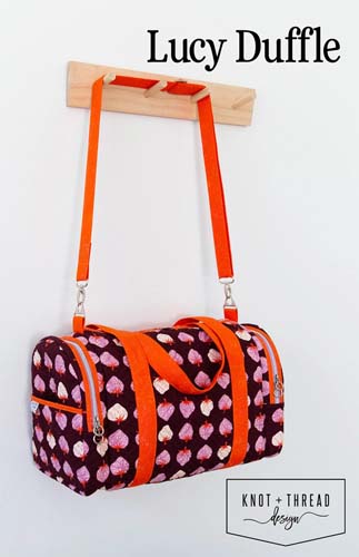 Lucy Duffle Bag - 11 x 20 x 8.75 - by Knot & Thread design