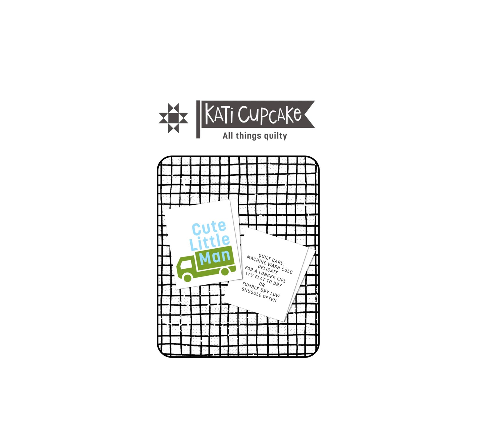 Kati Cupcake - Cute Little Man labels - 3 labels - KC303