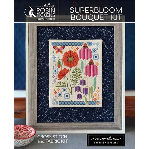 Superbloom Bouquet Cross Stitch Kit by Robin Pickens