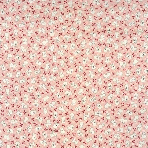 Chibi Petit - Bichon Frise  - Pink - tiny white dogs on pink