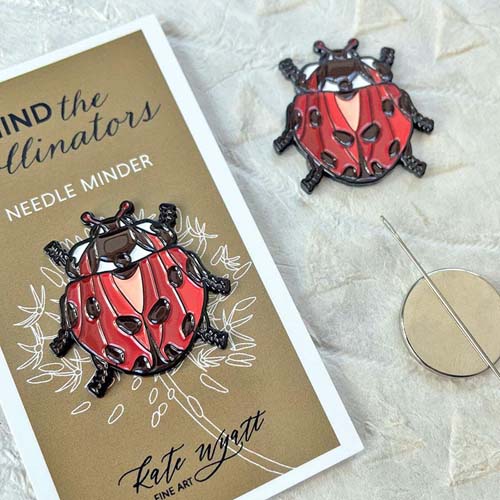 Kate Wyatt - Needle Minder -  enamel  - Ladybug