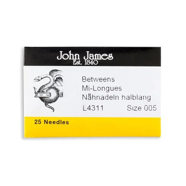John James 25 Betweens - Size11 needles   L4311