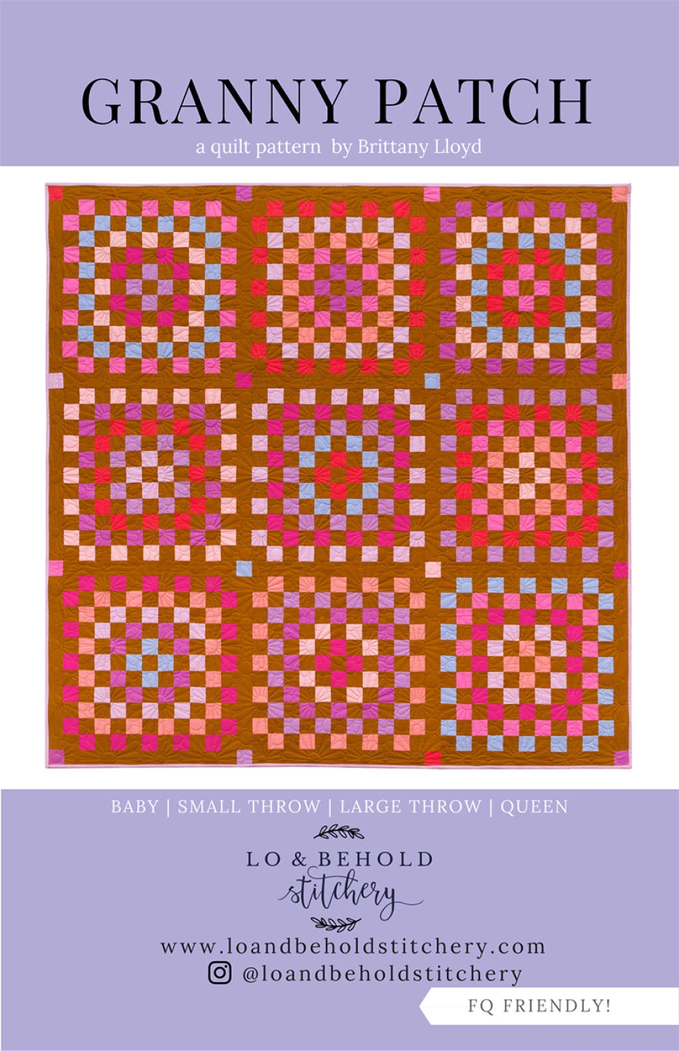 Granny Patch - multi-sized quilt pattern -  Lo & Behold Stitchery