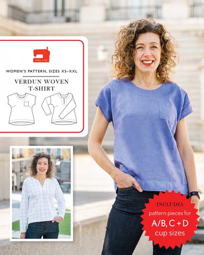 Verdun Woven T-shirt - sizes xs-xxl - by Liesl + Co.