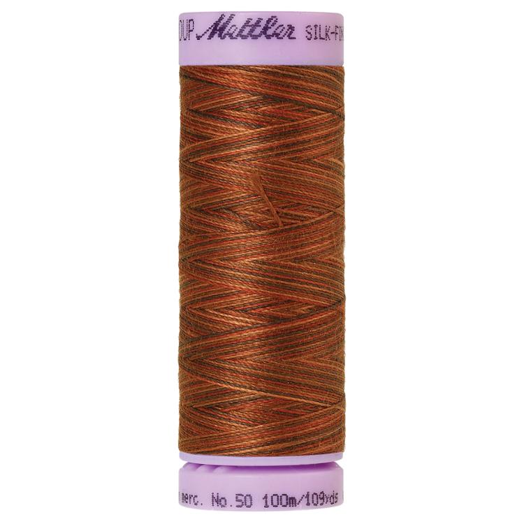 Mettler Silk-Finish - 50wt - Varigated Cotton Thread-109yds. Chocolatte-D