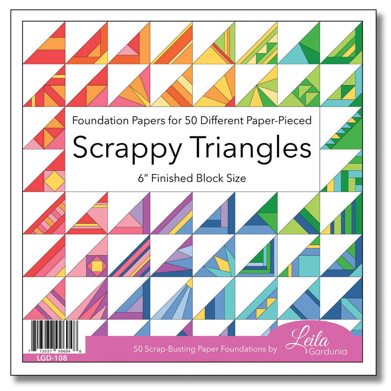 Scrappy Triangles - 50 foundation papers for 6 inch finished block size