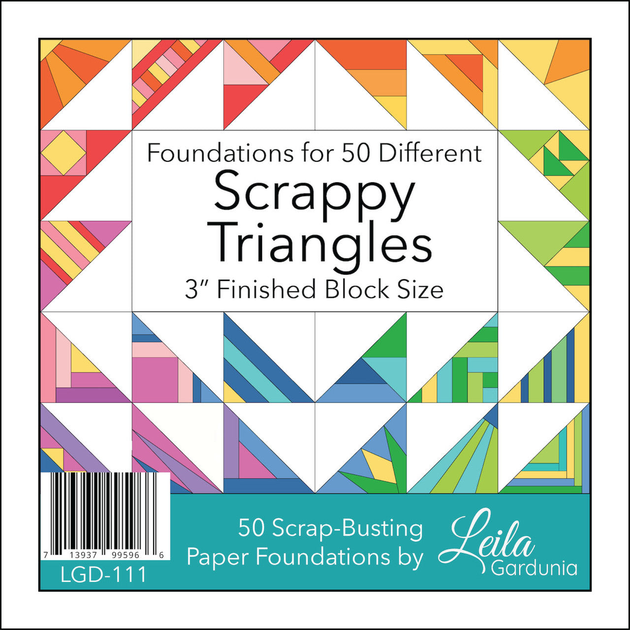 Scrappy Triangles - 50 foundation papers for 3 inch finished block size