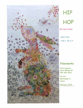 Hip Hop... Collage Pattern by Laura Heine, Fiberworks 21 wide x 35. high. LH