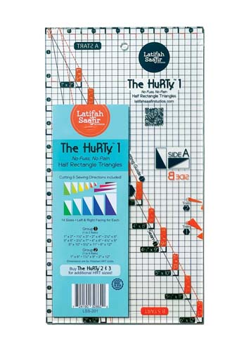 The Hurty 1 - Half rectangle triangle ruler - by Latifah Saafir Studios
