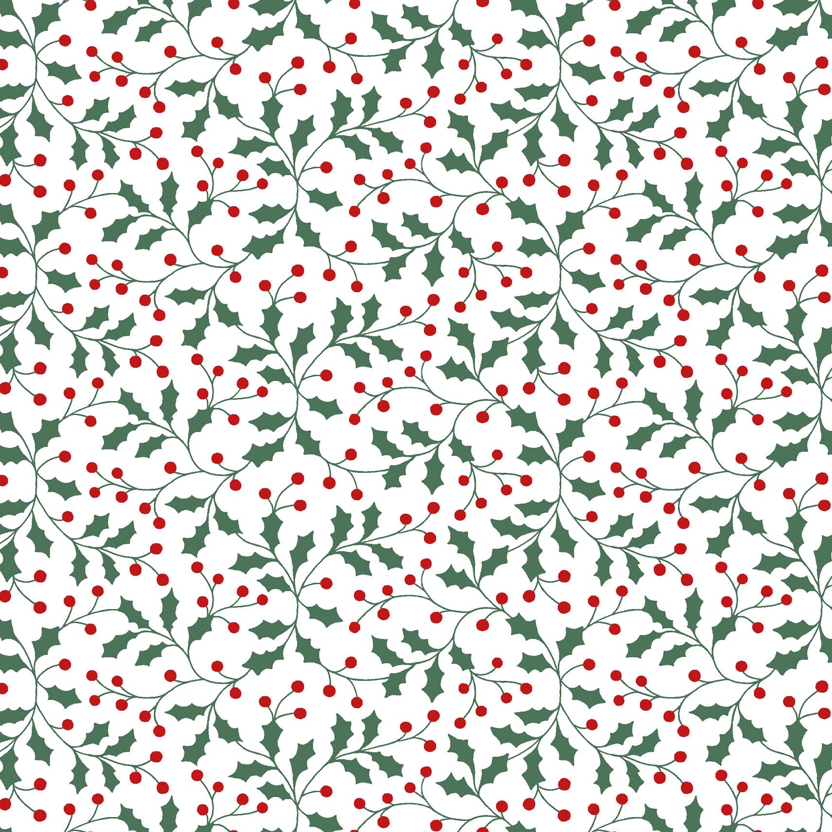 Merry Mix - Holly and Berries - White/Multi