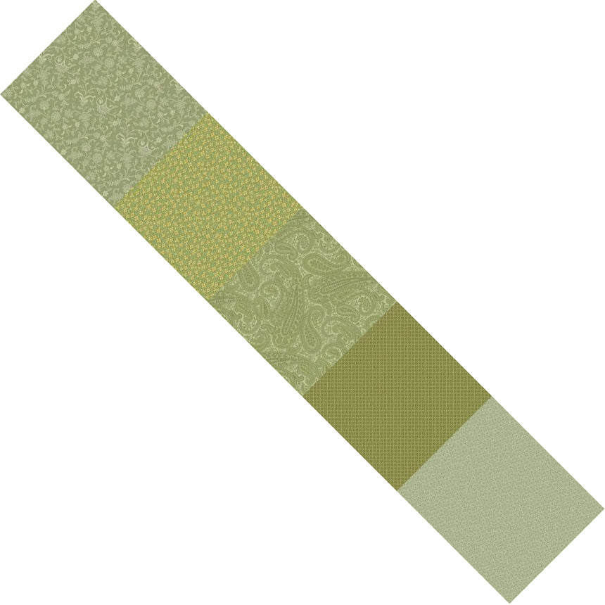 Kathleen's Story - Strip-It 3- Green - 5 lengthwise green prints