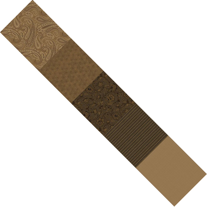 Kathleen's Story - Strip-It 7- Brown - 5 lengthwise brown prints