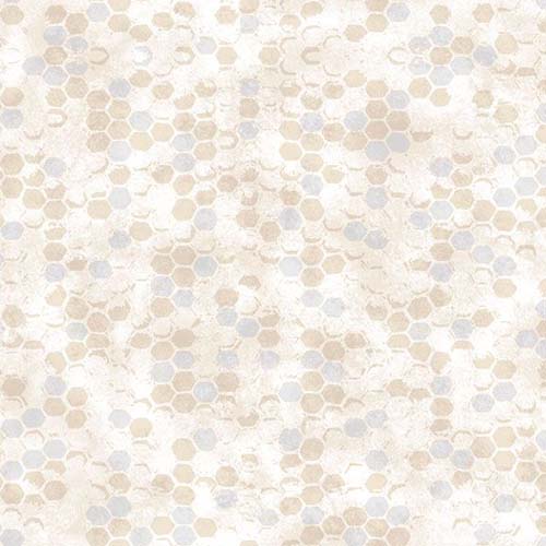 Honeycomb Garden - Honeycomb - Tan - honeycomb on light tan