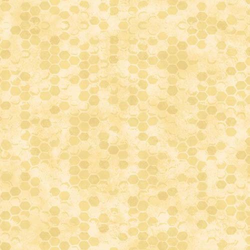 Honeycomb Garden - Honeycomb - Yellow - honeycomb on yellow