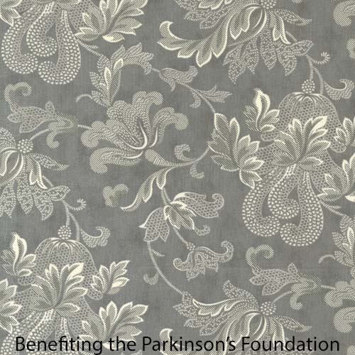 108" Wide Back -  Collections Etchings - Floral - Charcoal tone on tone floral