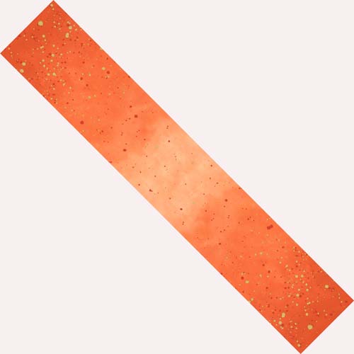 Ombre Galaxy - Metallic - Tangerine - gradient orange with gold and dark spots