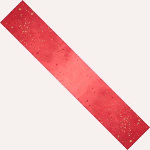 Ombre Galaxy - Metallic - Cherry - gradient red with gold and dark spots