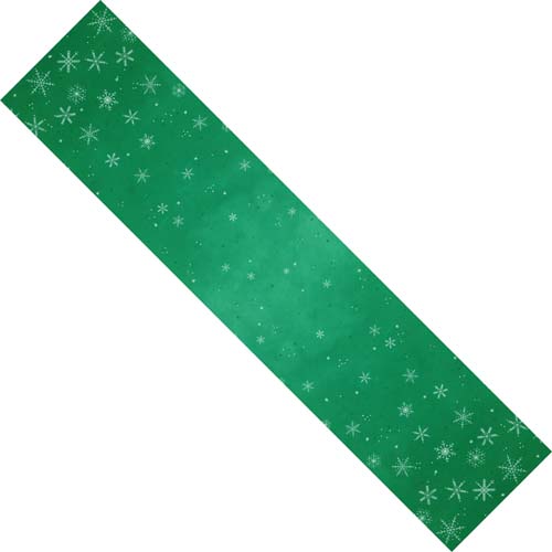 Ombre Flurries - Winter Snowflakes - Kelly Green - green ombre w/ silver snowfla