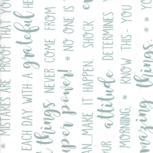 Flourish - Modern Inspired Words - Dusty Jade - Dusty Jade Words on White by