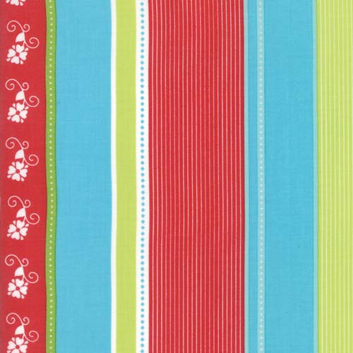 Caravan Roundup - Rodeo Sweetheart - Red Lime Green & Bright Blue
