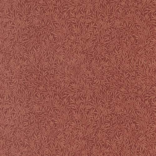 Morris Muse - Willows Blender- Russet - Tone on tone red leafy blender
