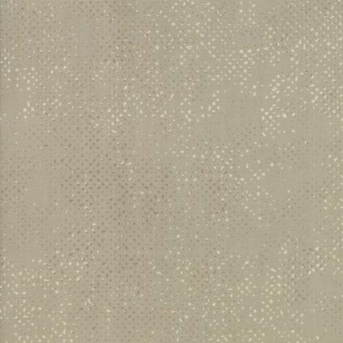 Spotted - Taupe - Disc- Green of taupe w/cream spotted mesh on white