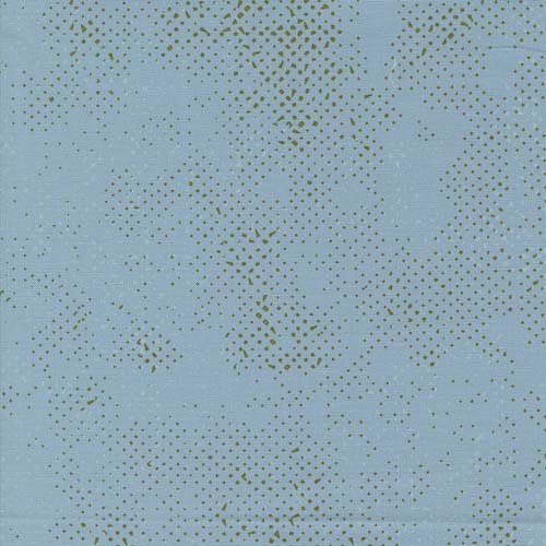 Spotted - Olive You - Glacier- olive green spotted mesh on dusty blue