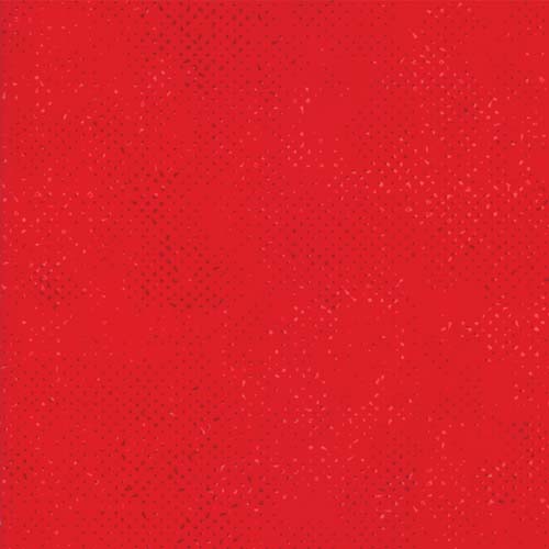 Spotted (Lulu) - Christmas Red - pink/dark red spotted mesh on red by Zen Chic