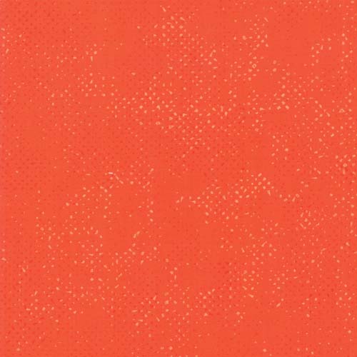 Spotted (Lulu)  - Mango -light/dark orange spotted mesh on bright orange