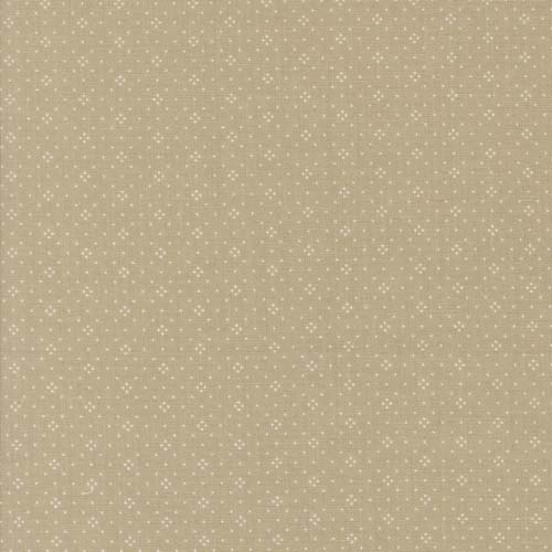 Agatha Road - Eyelet - Thunder - tan dots on taupe
