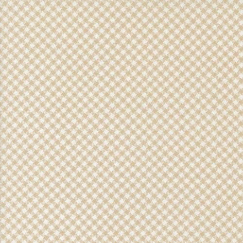 Jelly and Jam - Pie Crust - Tan - tan bias gingham check