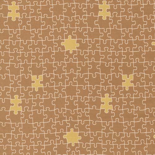 ABC XYZ - Puzzled - Gold - Puzzle pieces white & gold