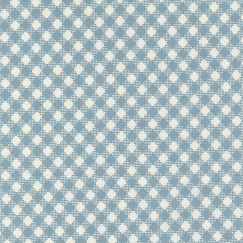 Farmstead - Bias Gingham - Mountain Stream - blue & white bias check