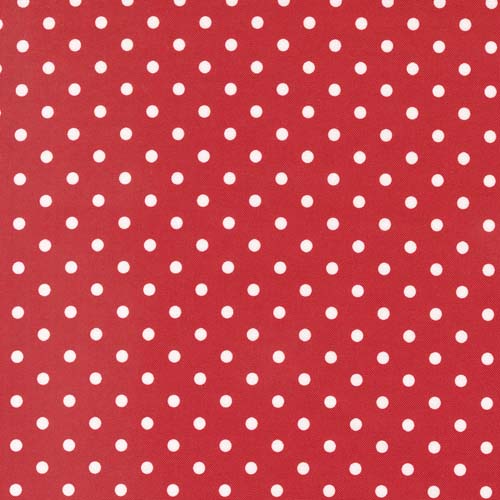 Sweet Melodies - Polka Dots -Red- white dots on red- 30's reproduction
