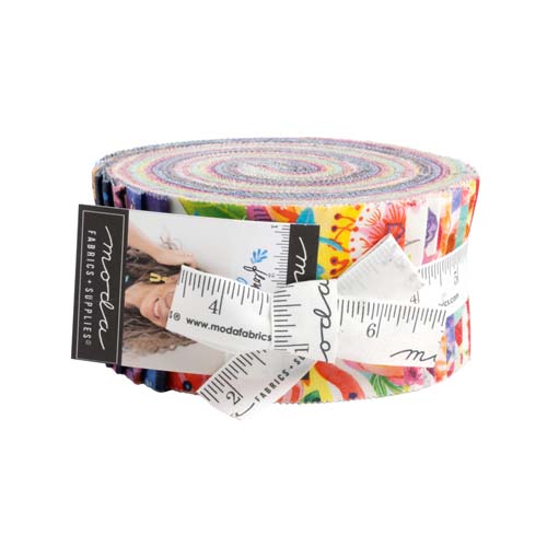 Flower Patches - Jelly Roll 40 2.5 inch strips - by Amarilys Henderson