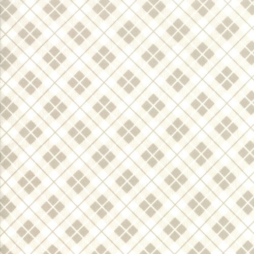 Orchard - Picnic Basket - Stone - Plaid by April Rosenthal Prairie Grass