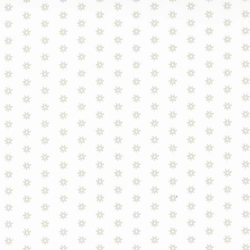 Berry Basket - Daisy Dot - Sugar- rows of tiny gray daisies on white