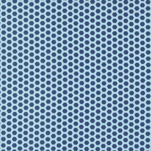 Berry Basket - Honeycomb - Blueberry - dark & light blue honeycomb