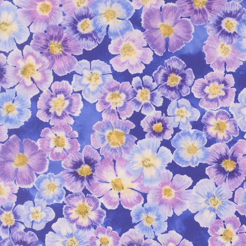 Delphinium - Auricula Florals- Agapanthus - packed purple flowers on blue