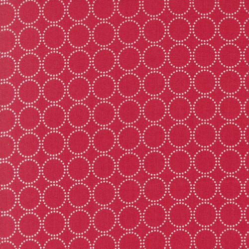 Coriander Colors - Rings - Red - white rings on red