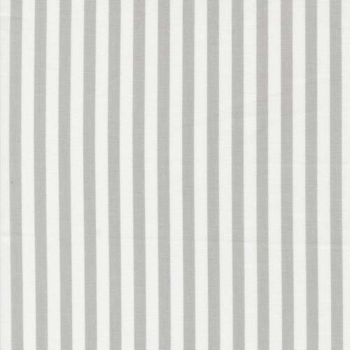 Coriander Colors - Stripes - Grey - 1/4 inch gray & white stripe