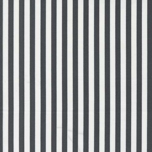 Coriander Colors - Stripes - Black - 1/4 inch black & white stripe