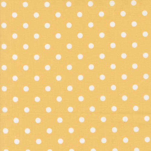 Coriander Colors - Big Dot 1/4in. - Yellow - white dots on yellow